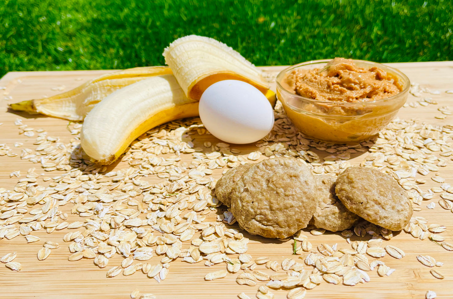 Peanut Butter & Banana Dog Treats